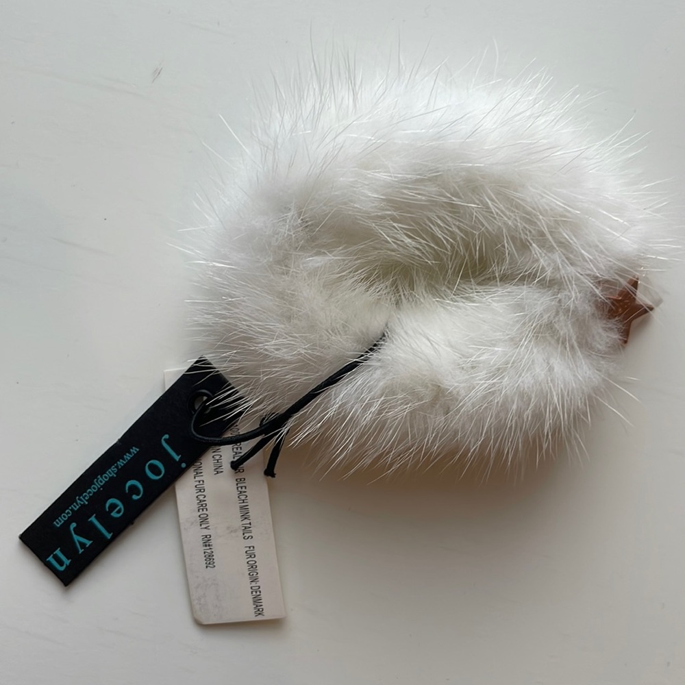 Real Fur (Mink) hair accessory NWT